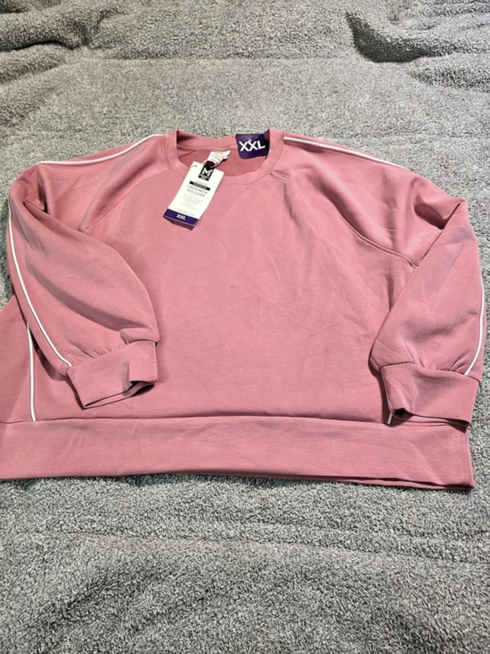 Members Mark Crewneck Pullover in Pink Size XXL NWT